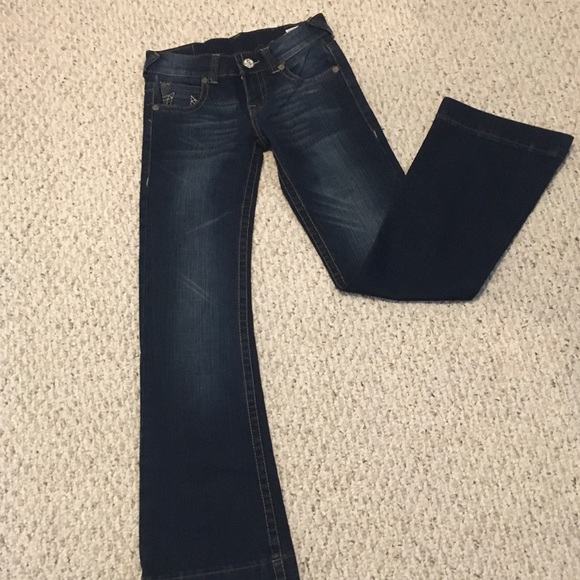 True Religion vintage wash blue jeans in size 10 - Picture 9 of 16
